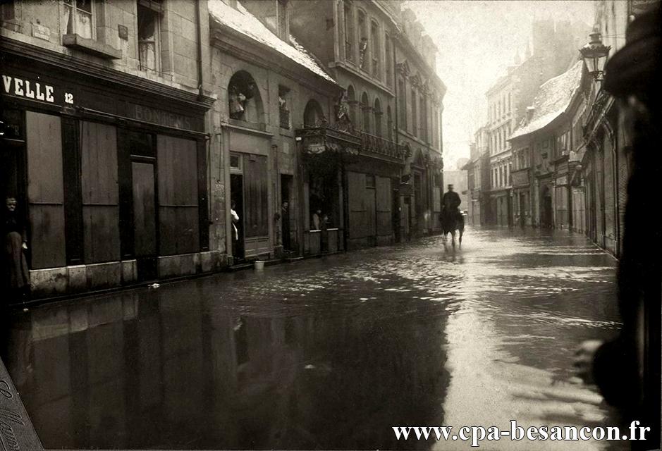 BESANÇON - Rue des Granges - Inondations de 1910